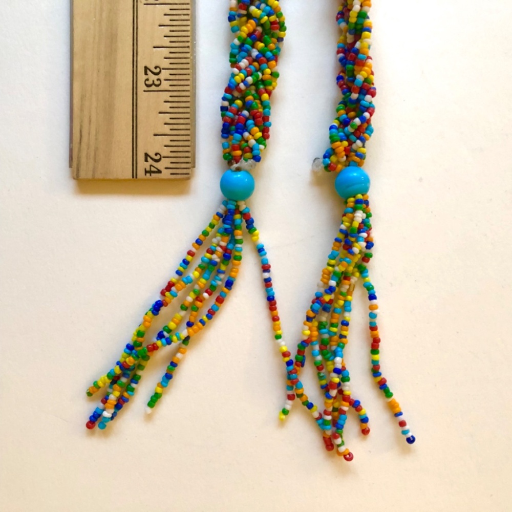 Beaded & Braided Belt/Neckwear, Multicolored - Picture 8 of 10